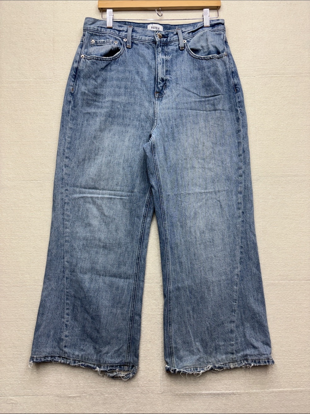 Pistola | 31 Classic Wide-Leg Women’s Jeans - Light Blue Denim